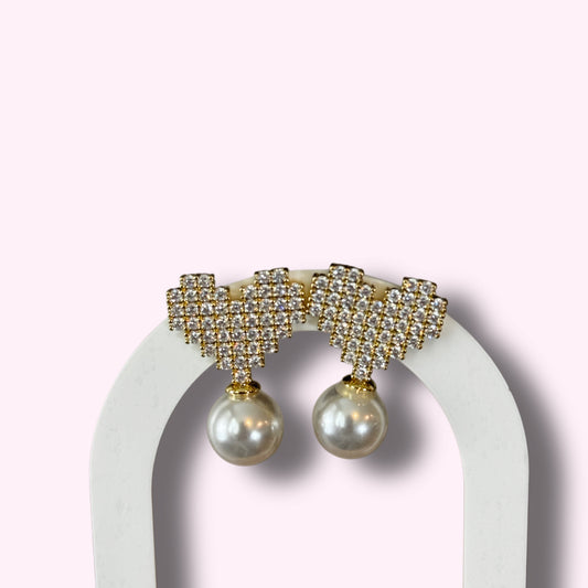 Heart Pear Earrings