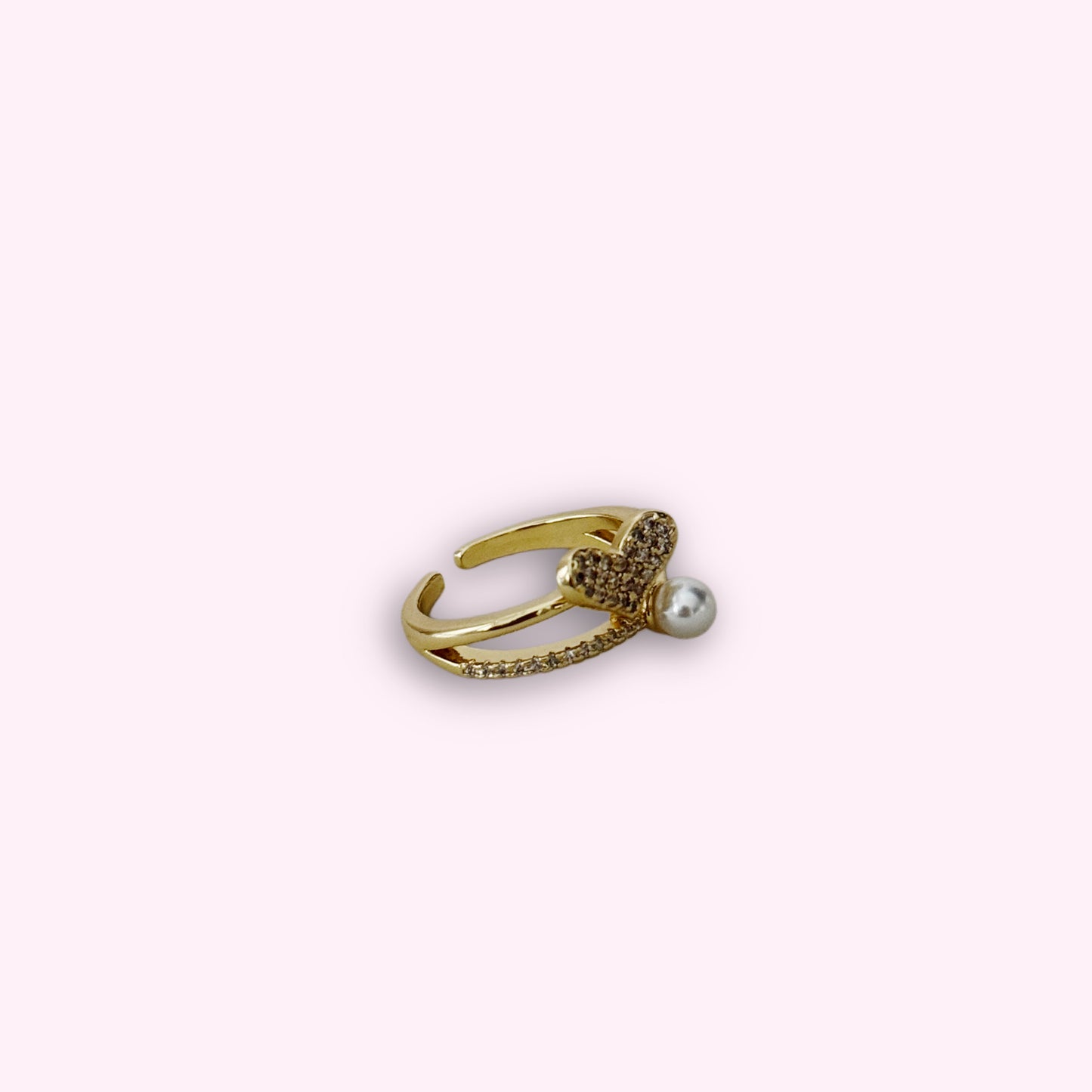 Pearl Heart Ring